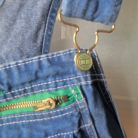 Liberty Blue Denim Carpenter Overalls Men’s Size 42x32 Farm Work 100% Cotton - Picture 4 of 14